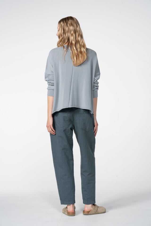 Trousers 608 - Chevron cotton hemp - 462RIVER - 60260110525