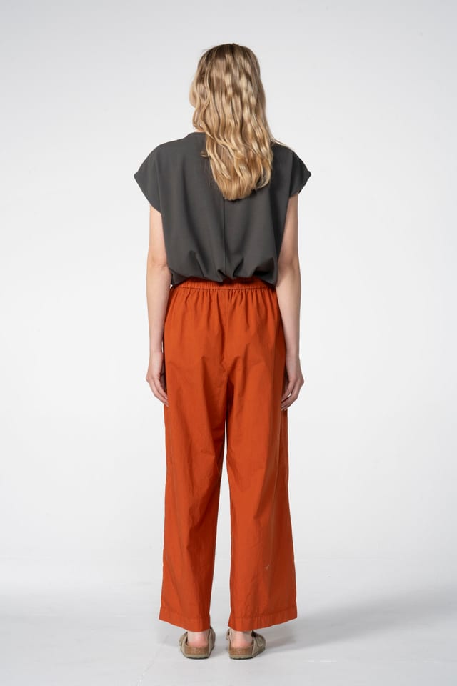 Trousers 609 - Cotton poplin - 232RUST - 60260110526
