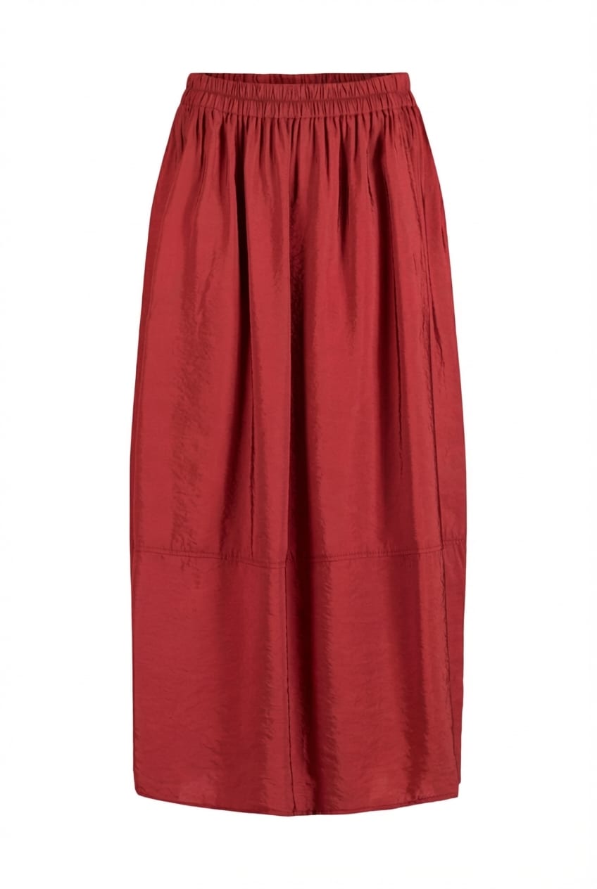 Skirt 602 wash - Viscose twill with a subtle shine - 340PEPPER - 60260110527