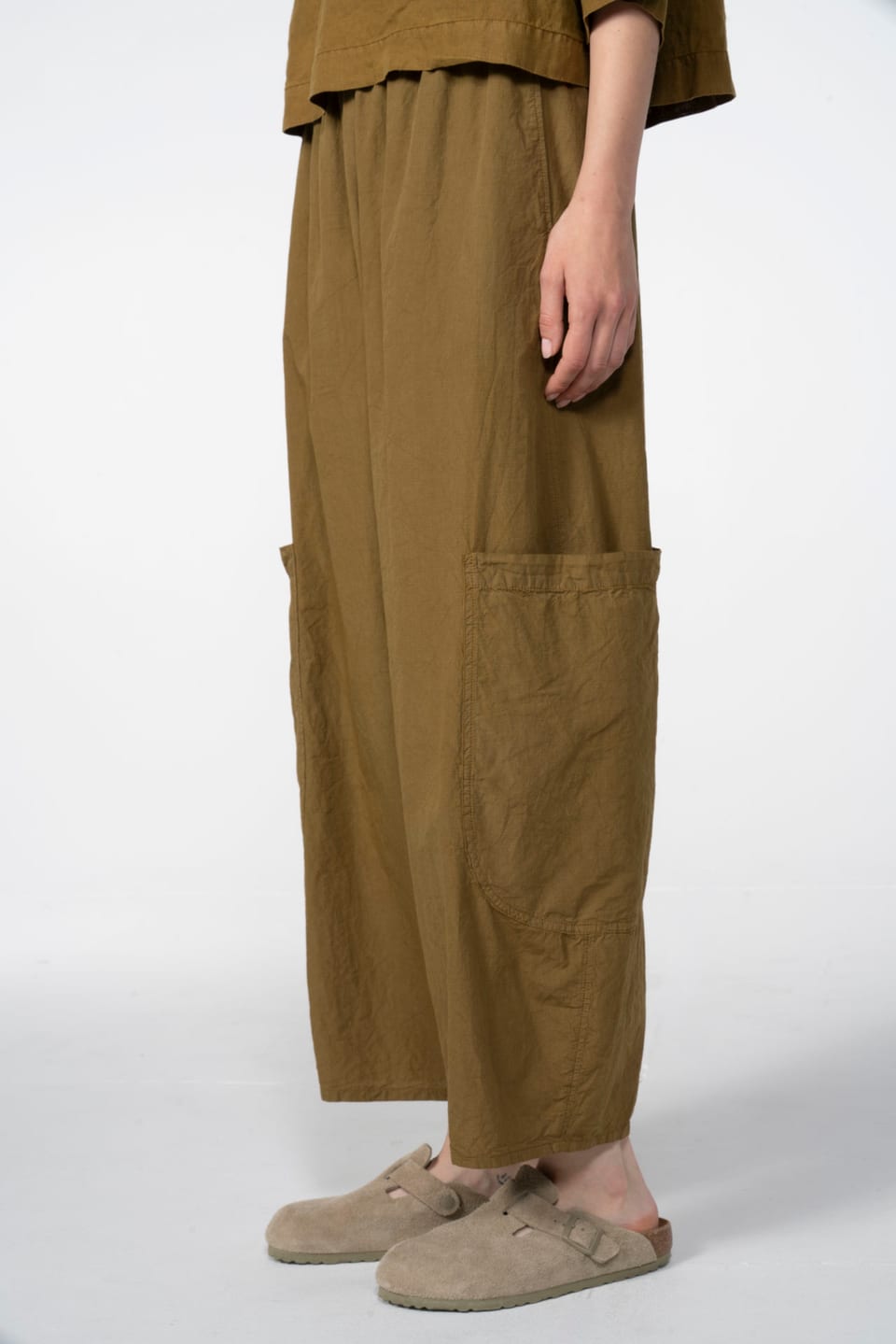 Trousers 610 - Micro check on cotton - 760TAPENADE - 60260110528