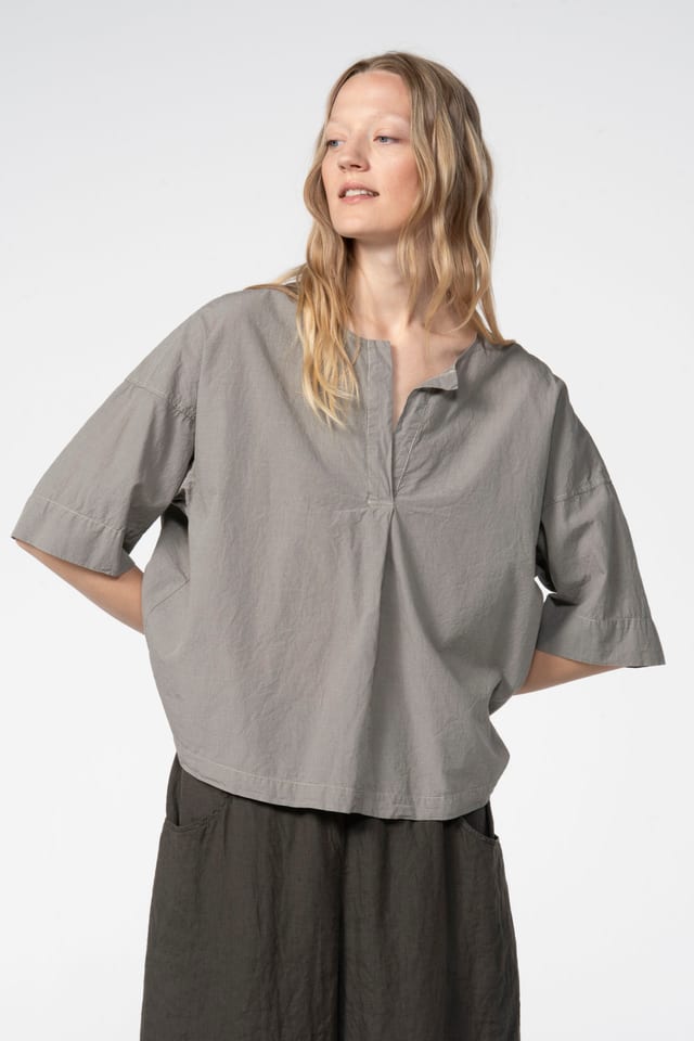 Blouse 609 - Micro check on cotton - 120NETTLE - 60260110529