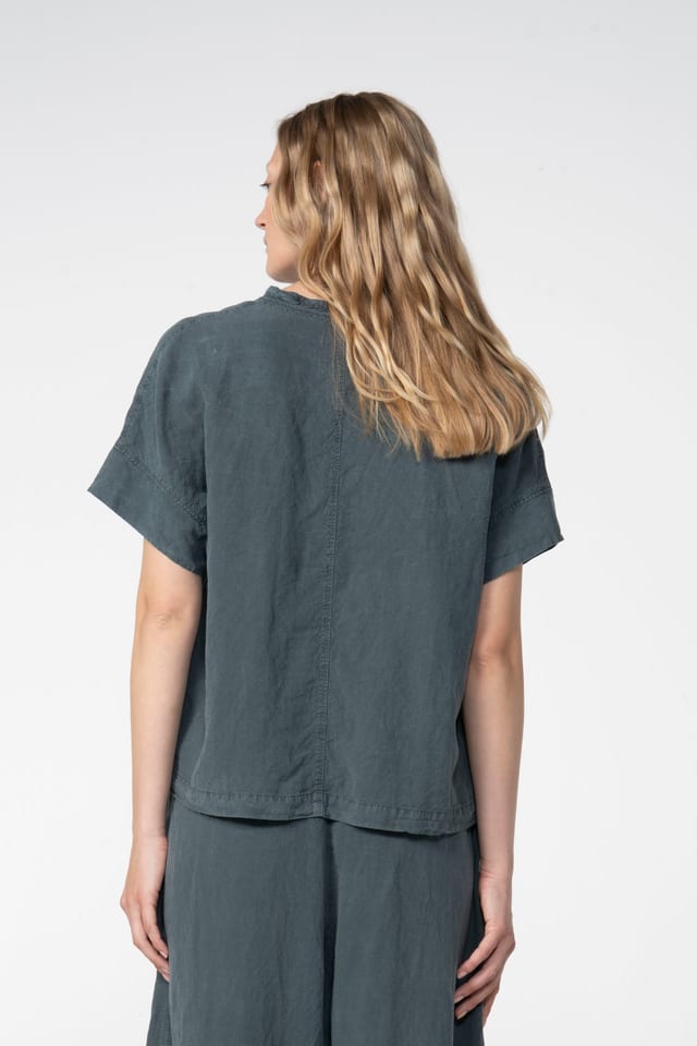 Blouse 610 - Lyocell linen blend - 462RIVER - 60260110530