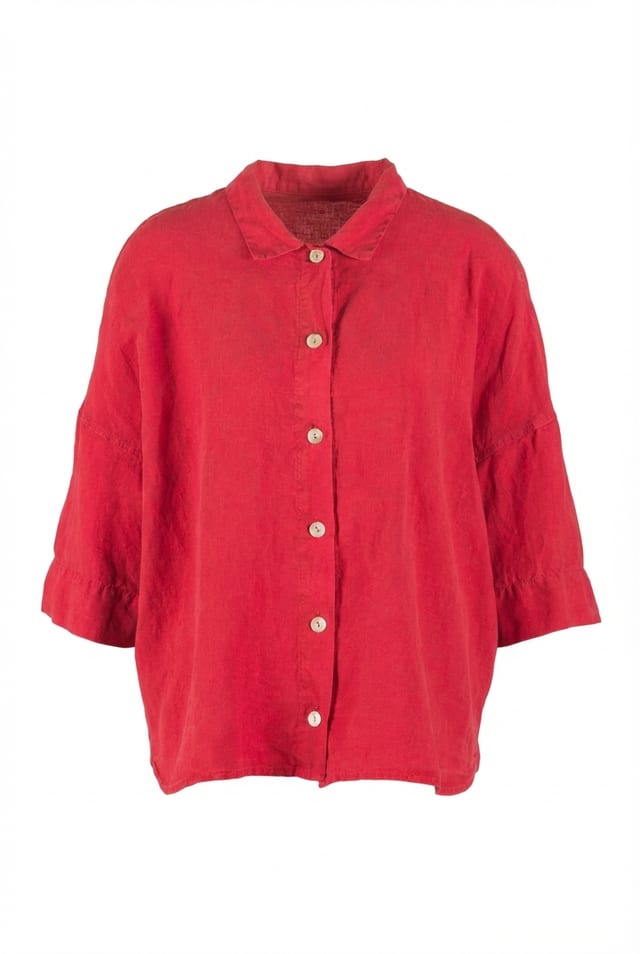 Blouse 611 - Lyocell linen blend - 342PEPPER - 60260110531