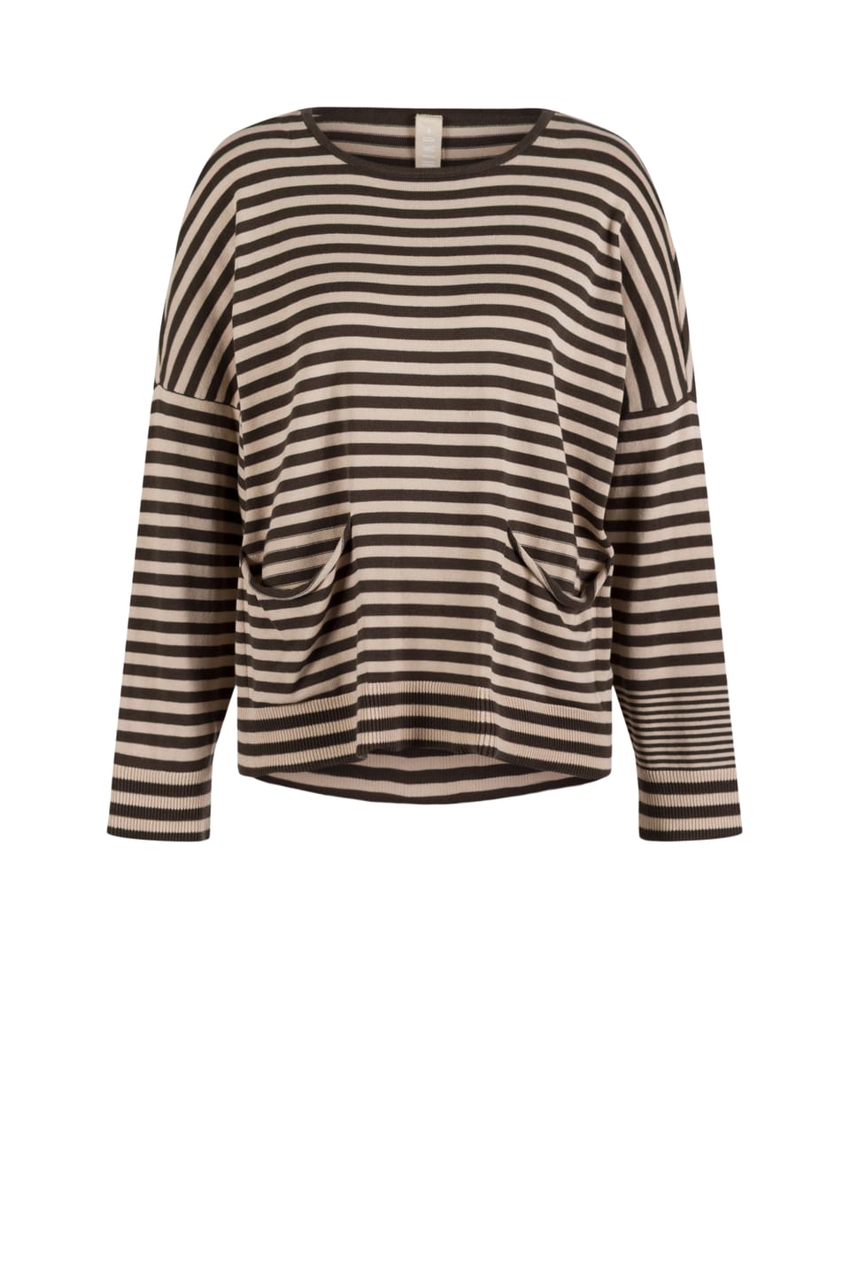 Pullover 602 - Organic cotton with stripes - 790BELUGA - 60260110701