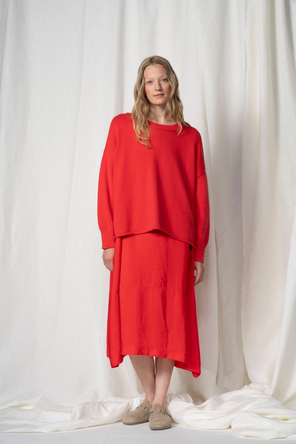 Pullover 603 - Cotton blend in coarse knit - 340PEPPER - 60260110703