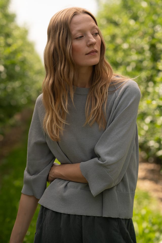 Pullover 605 - Organic cotton blend - 430TROUT - 60260110705