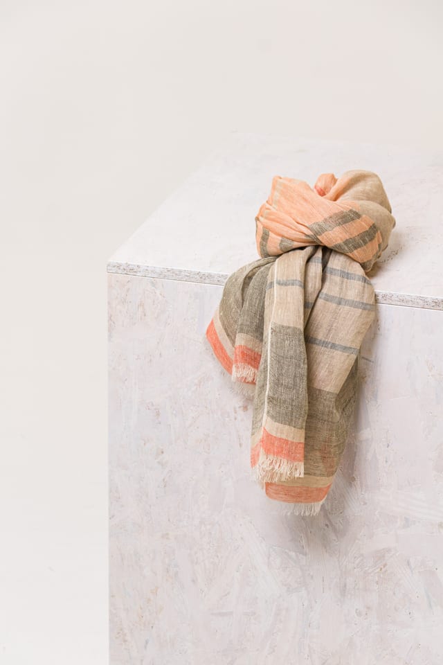 Scarf 603 - Pure Linen - 230RUST - 60260110903