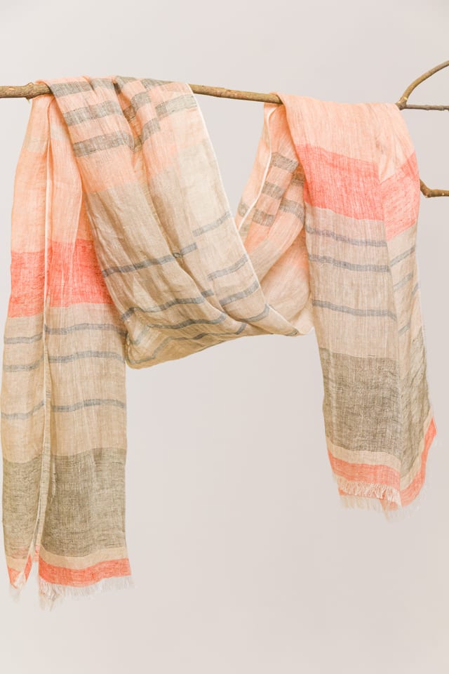 Scarf 603 - Pure Linen - 230RUST - 60260110903
