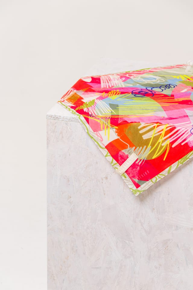 Scarf 604 - Cotton silk blend - 340PEPPER - 60260110904