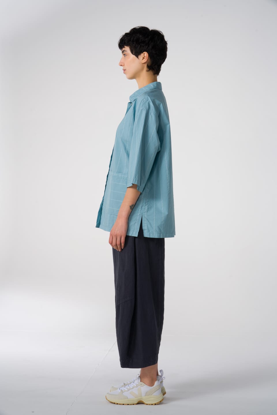 Trousers 601 - Lightweight linen - 970ASPHALT - 60260310001
