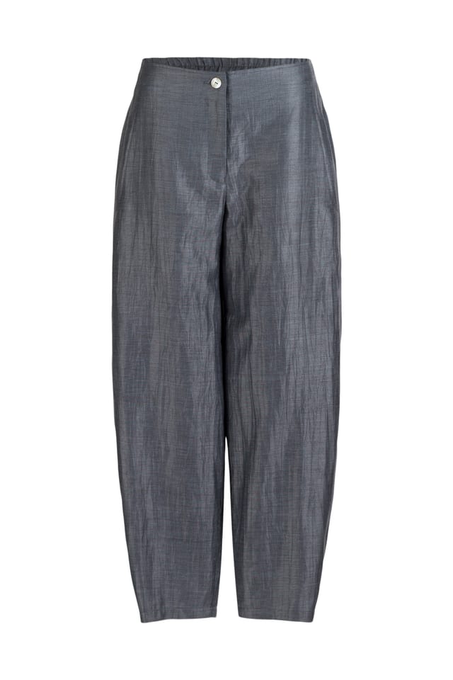 Hose 603 - Glänzende Leinen- Baumwollmischung - 530HAZE - 60260310003