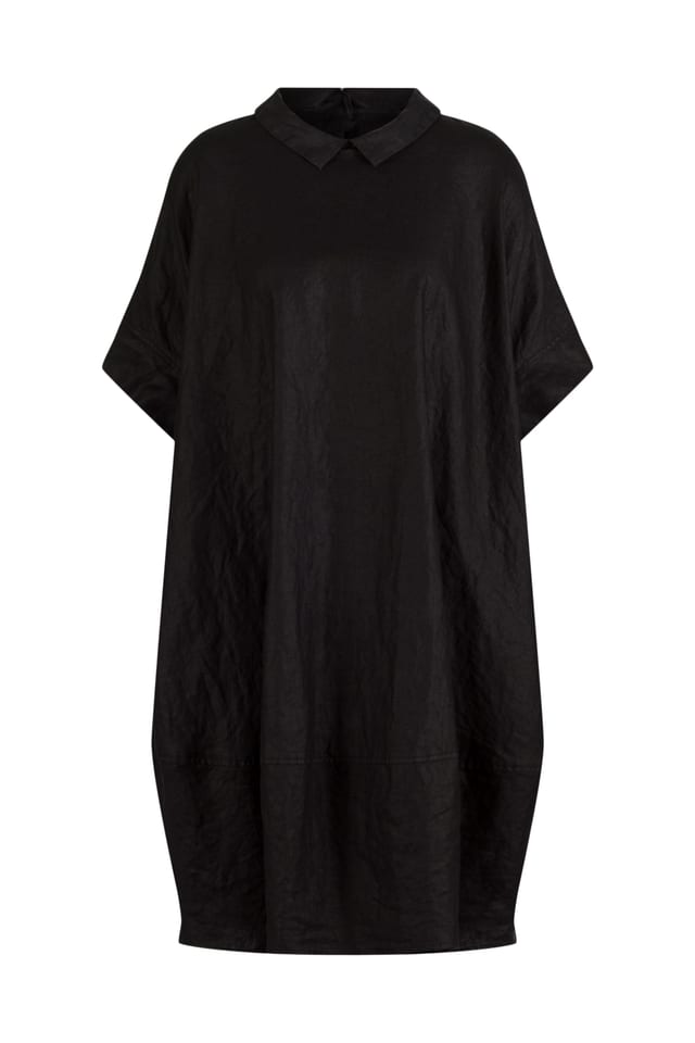 Jurk 601 - Linnenmix - 970ASPHALT - 60260310005