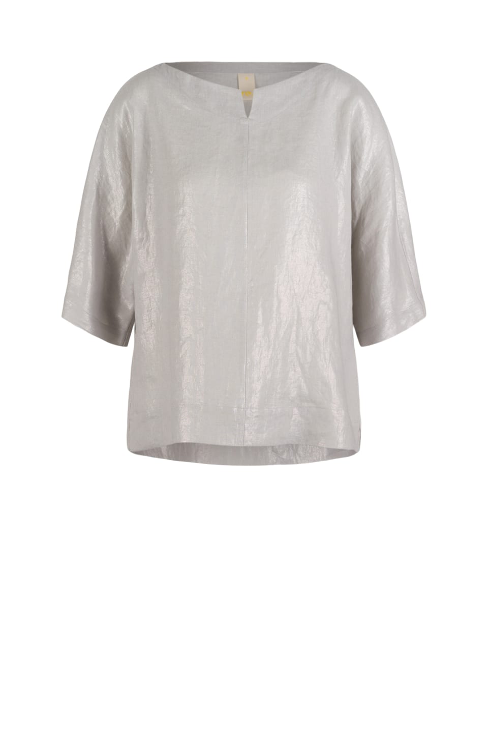 Blouse 601 - Shiny linen blend - 910SMOKE - 60260310008