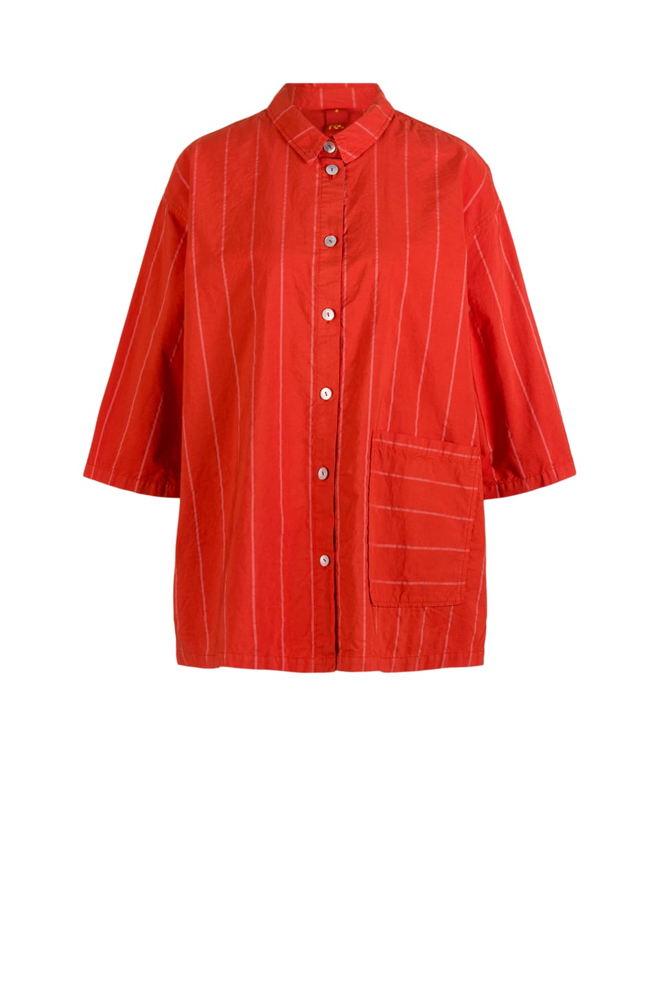 Blouse 602 - Chalk stripes cotton blend - 240GOJI - 60260310009