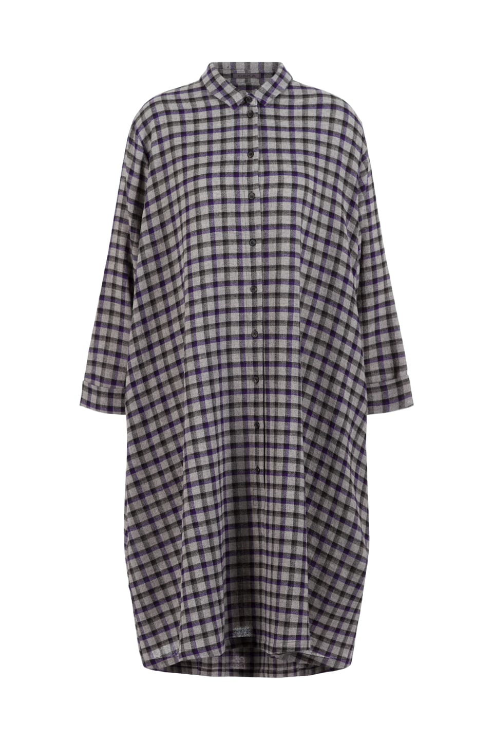 Dress 406 - Checked wool-viscose blend - 480ACAI - 10240710035