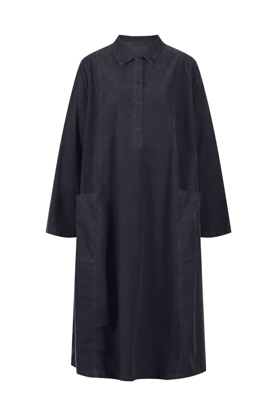 Šaty 405 - Bavlněná jehelní šňůra se strečem - 490NAVY - 10240710044