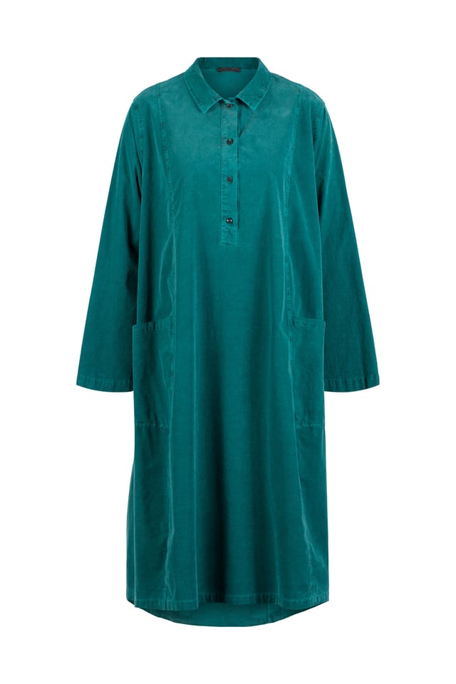 Dress 405 - Cotton needlecord with stretch - 652AMULET - 10240710044