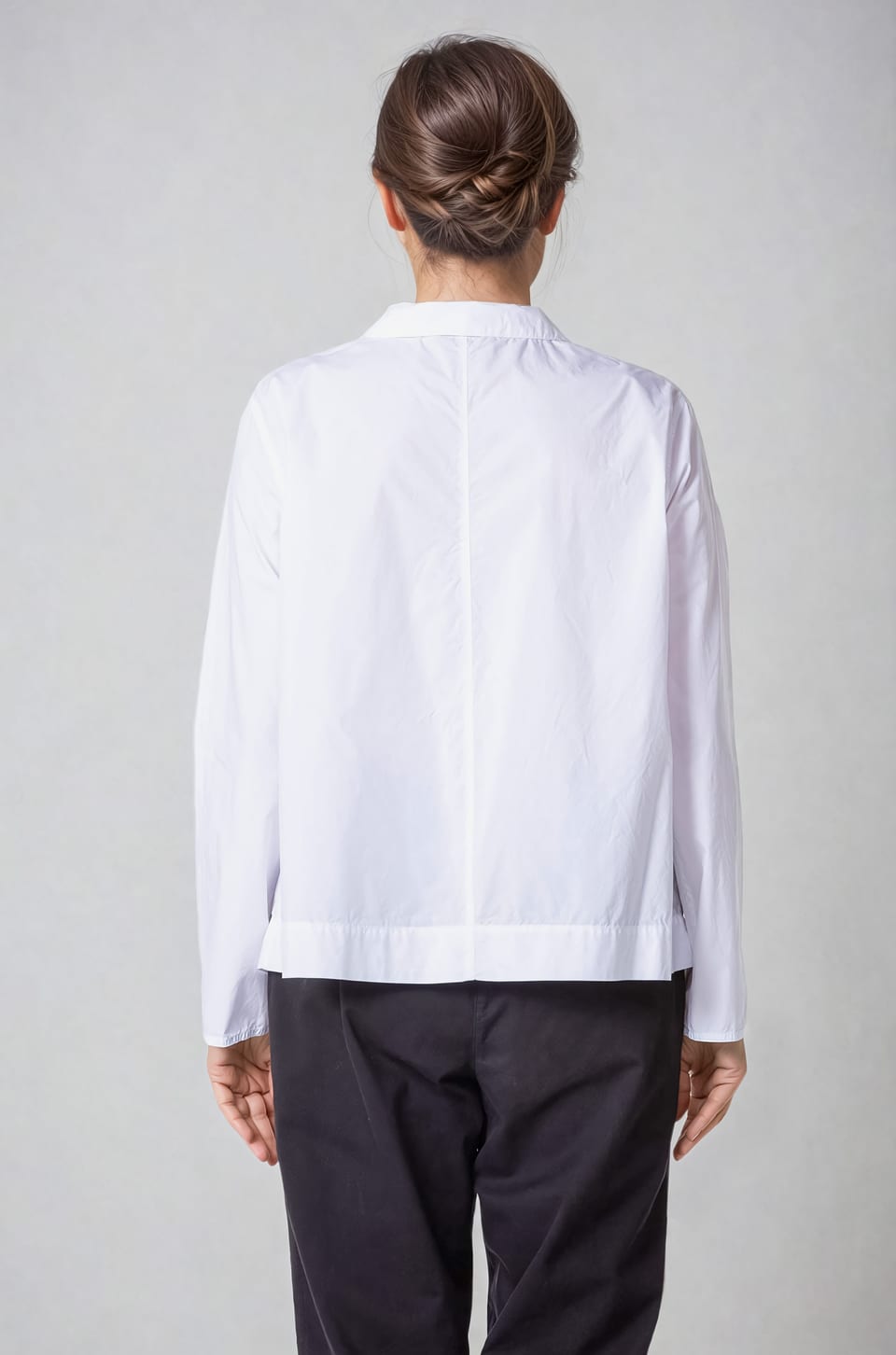 Blouse 414 - Cotton poplin - 100WHITE - 10240710049