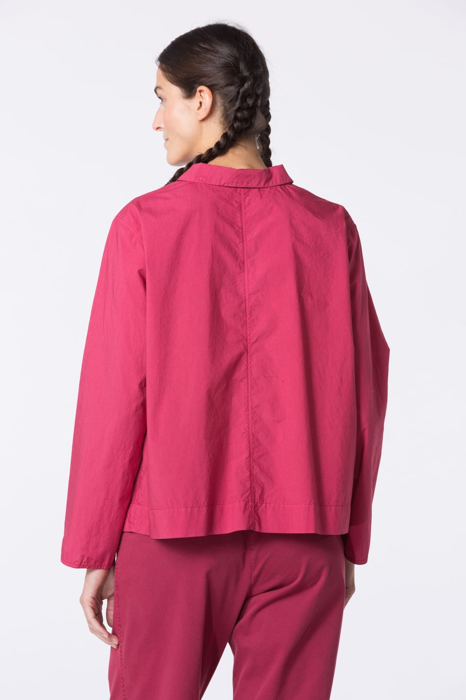 Blouse 414 - Cotton poplin - 340GARNET - 10240710049