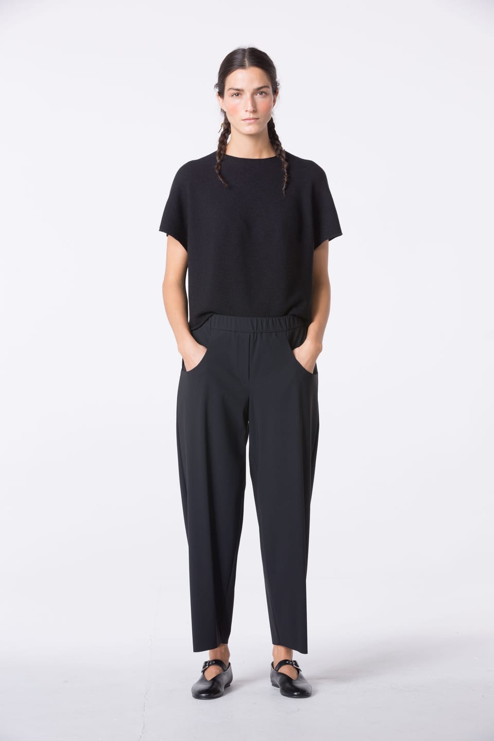 Trousers 416 - Techno-stretch - 990BLACK - 10240710057
