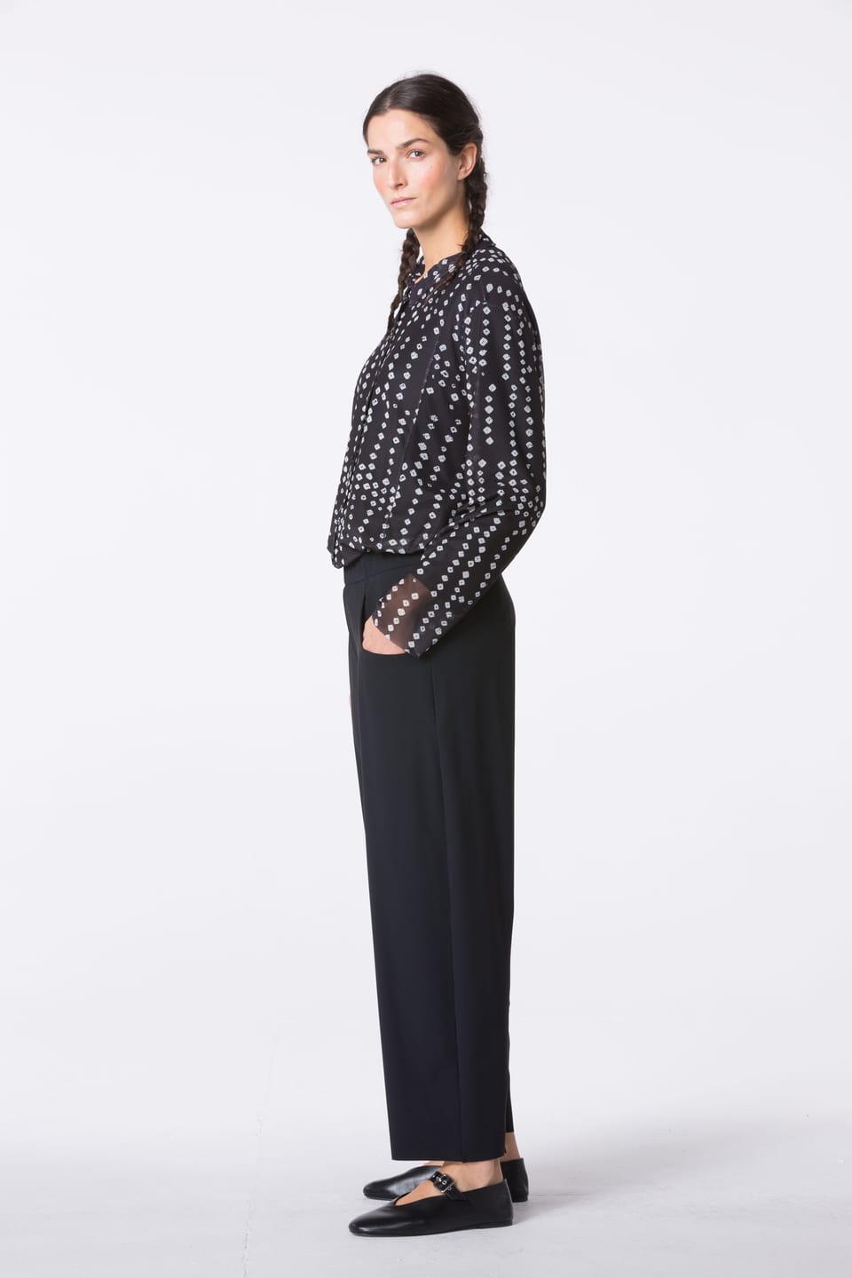 Trousers 416 - Techno-stretch - 990BLACK - 10240710057