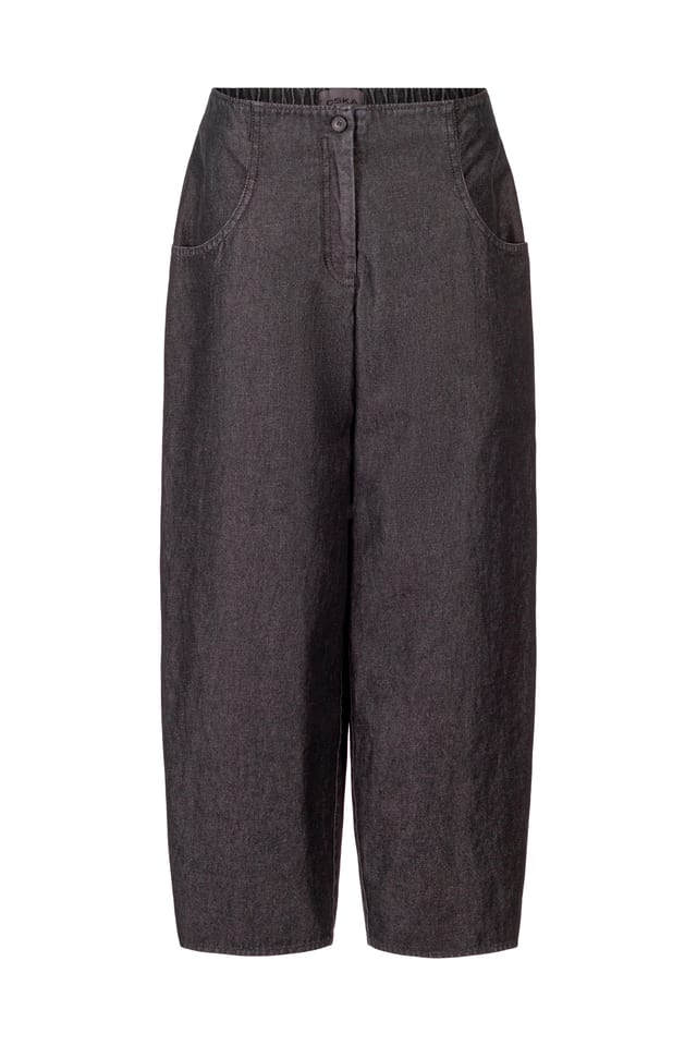 Trousers 417 wash - Cotton denim - 990BLACK - 10240710058