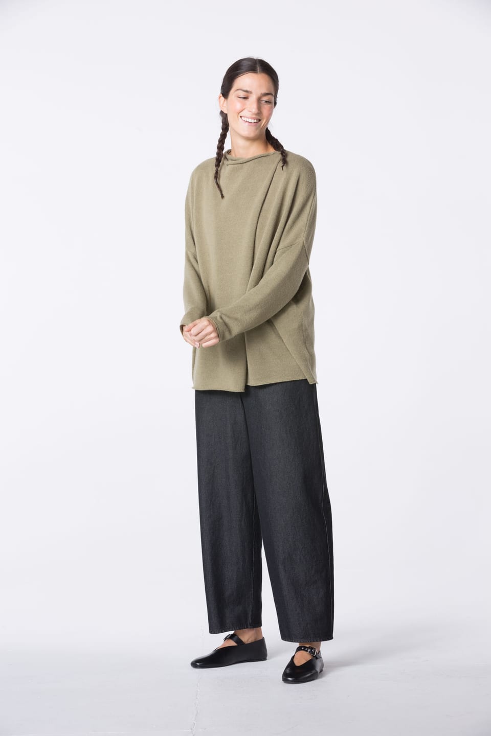 Trousers 417 wash - Cotton denim - 990BLACK - 10240710058