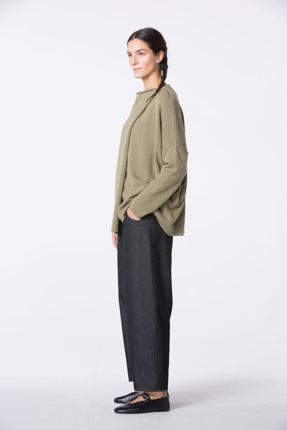 Trousers 417 wash - Cotton denim - 990BLACK - 10240710058