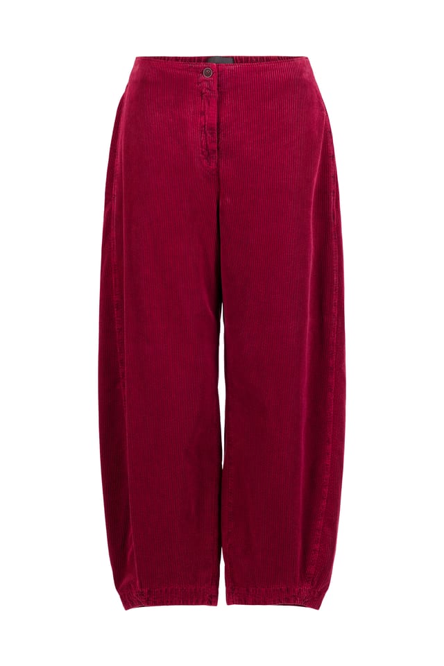 Trousers 418 - Pure cotton corduroy - 342GARNET - 10240710059