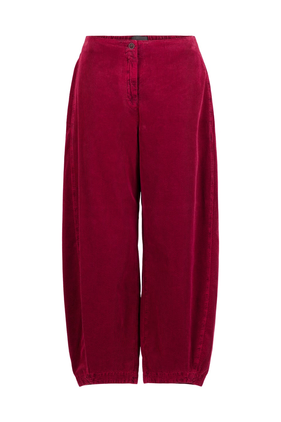 Kalhoty 418 - Manšestr z čisté bavlny - 342GARNET - 10240710059