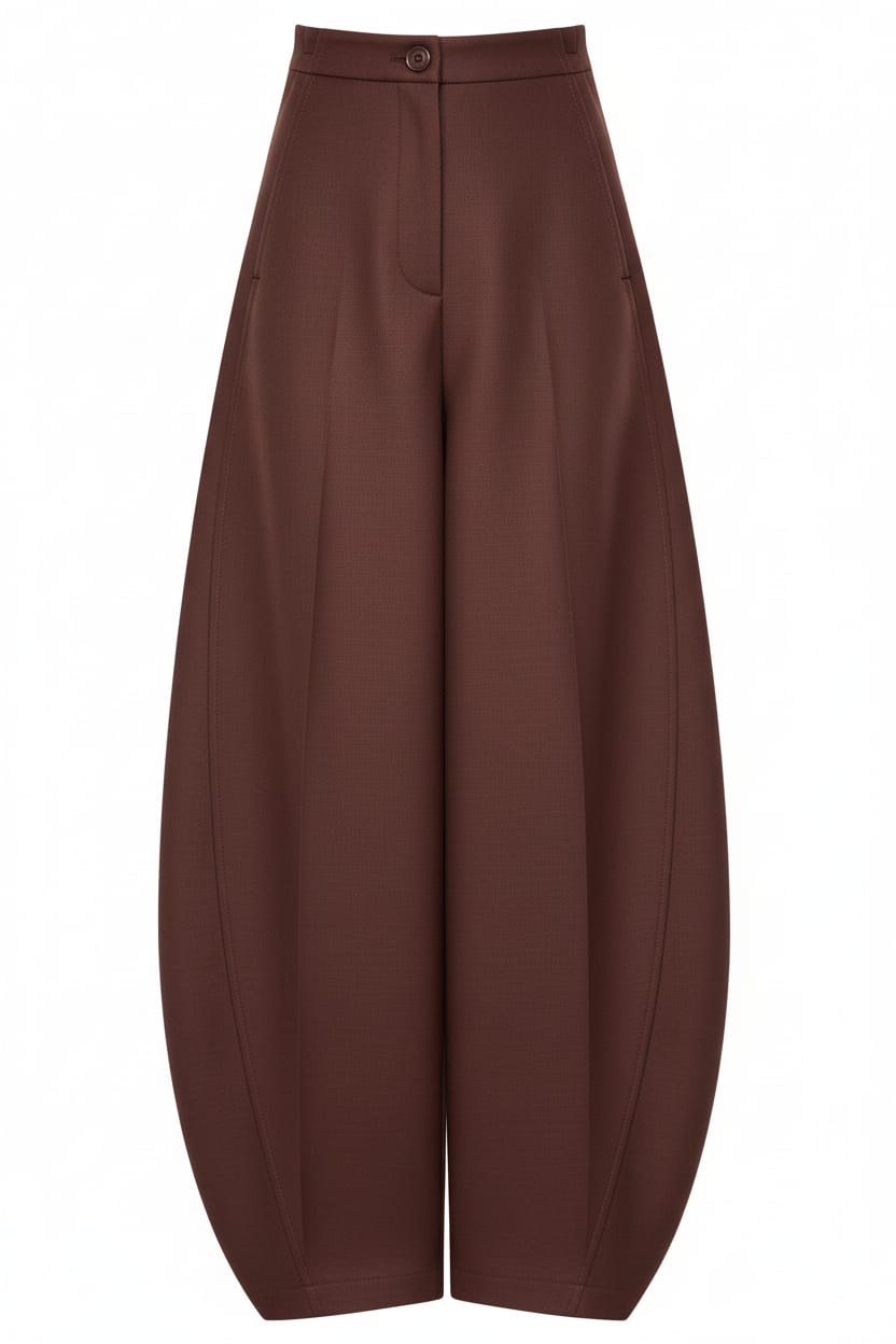 Kalhoty 418 - Manšestr z čisté bavlny - 342GARNET - 10240710059