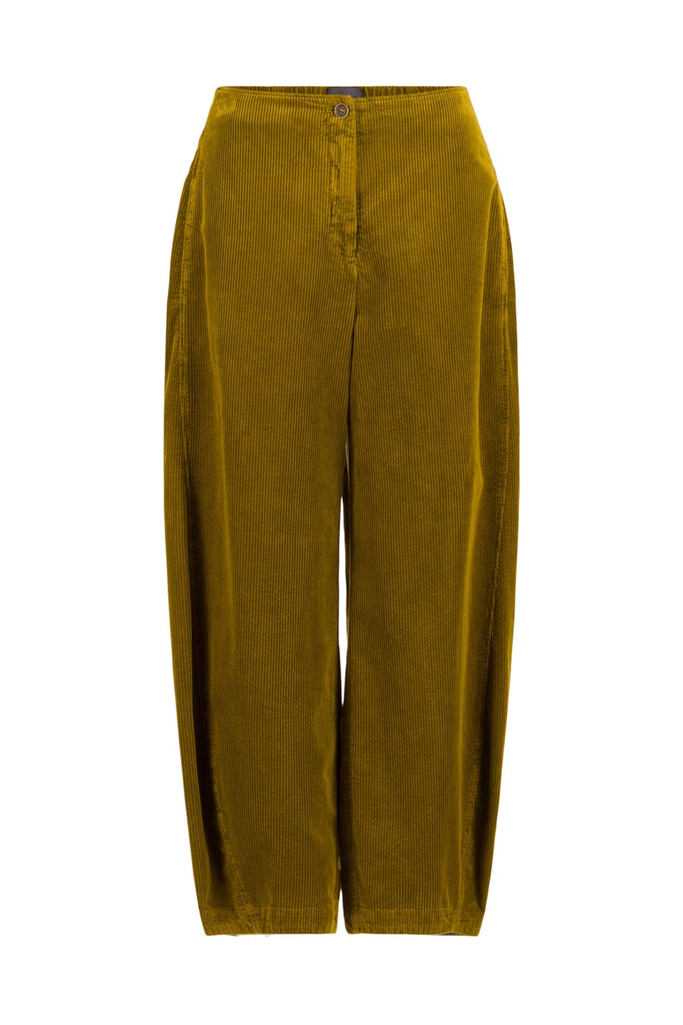 Kalhoty 418 - Manšestr z čisté bavlny - 742BRASS - 10240710059