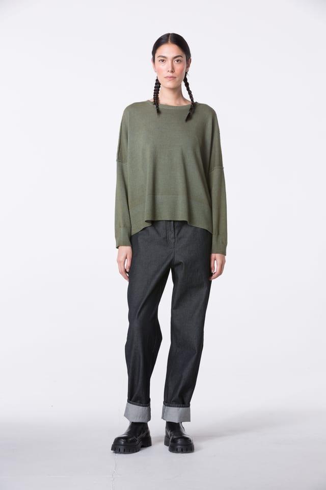 Trousers 420 wash - Cotton denim - 990BLACK - 10240710062