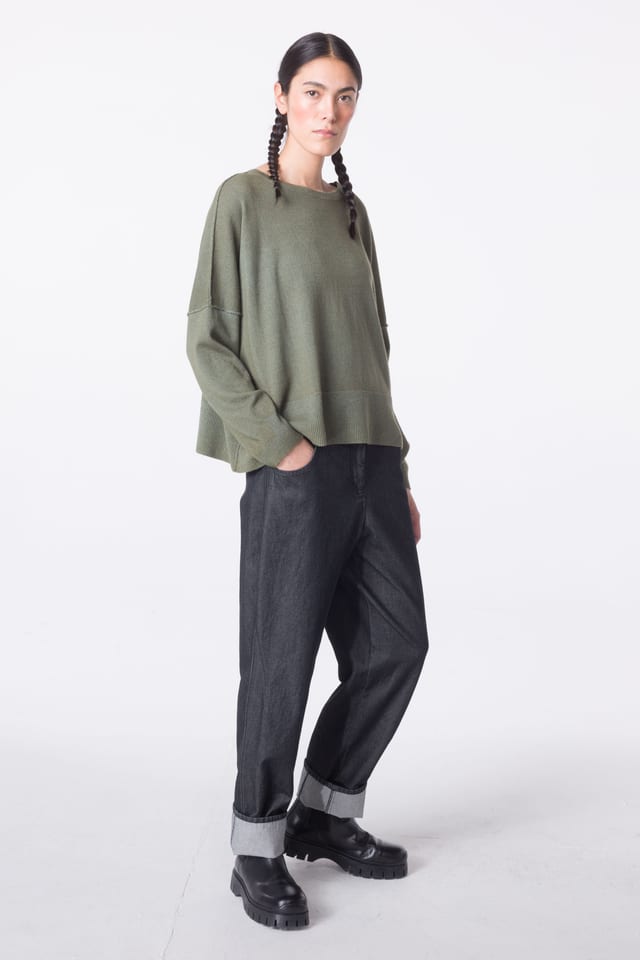 Trousers 420 wash - Cotton denim - 990BLACK - 10240710062