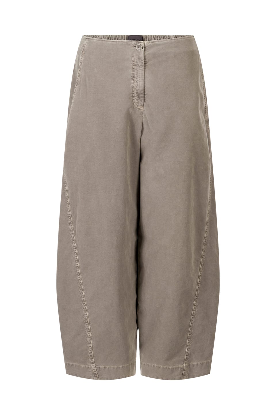 Trousers 421 - Cotton lyocell moleskin with stretch - 122ECRU - 10240710063