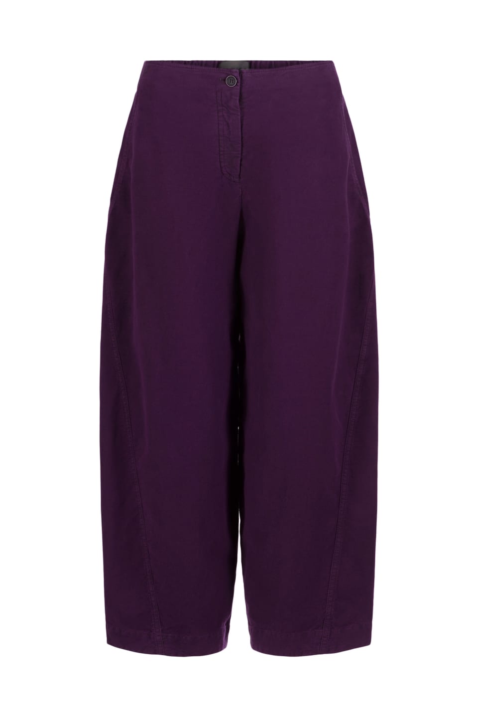 Trousers 421 - Cotton lyocell moleskin with stretch - 482ACAI - 10240710063