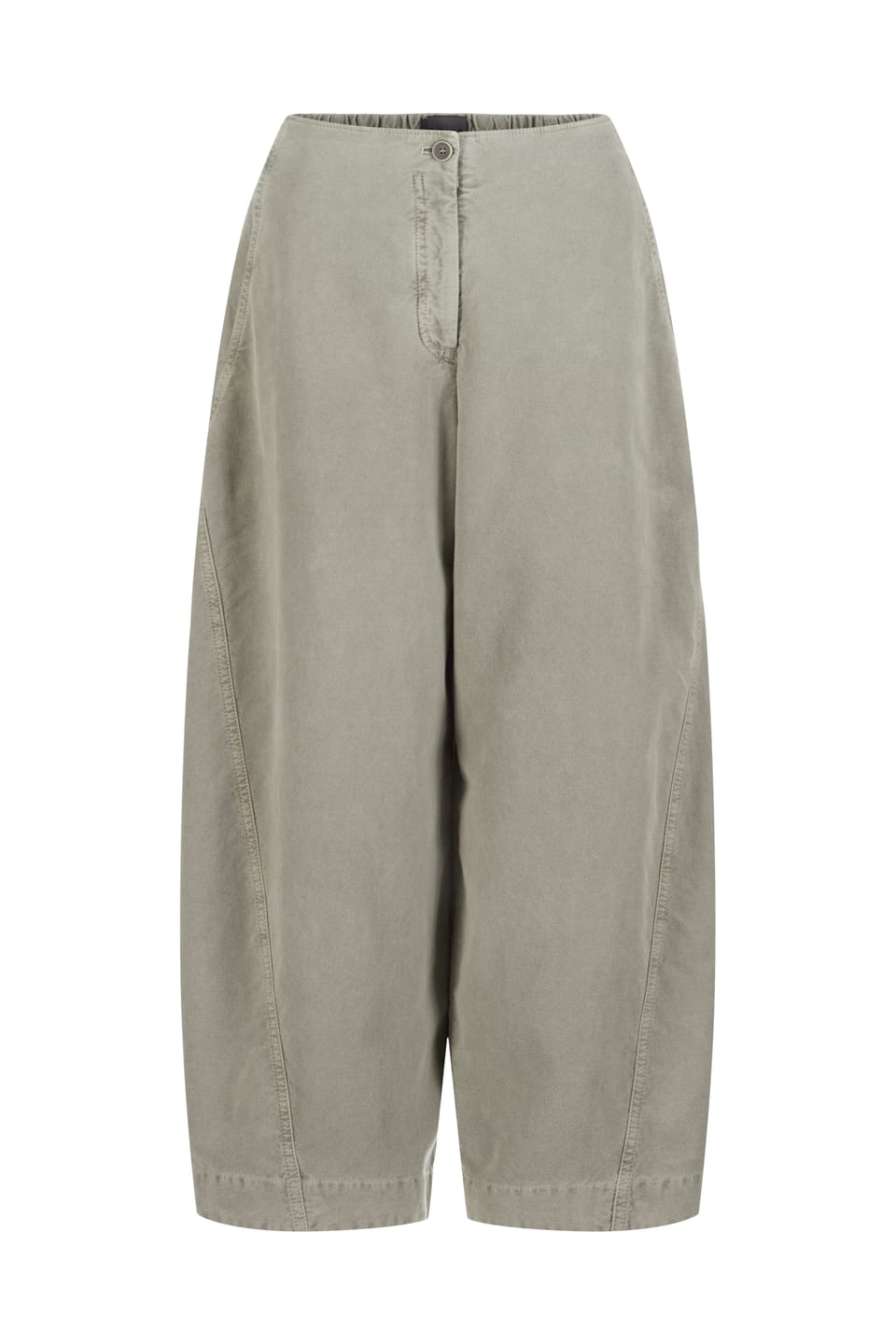 Trousers 421 - Cotton lyocell moleskin with stretch - 632HERBAL - 10240710063