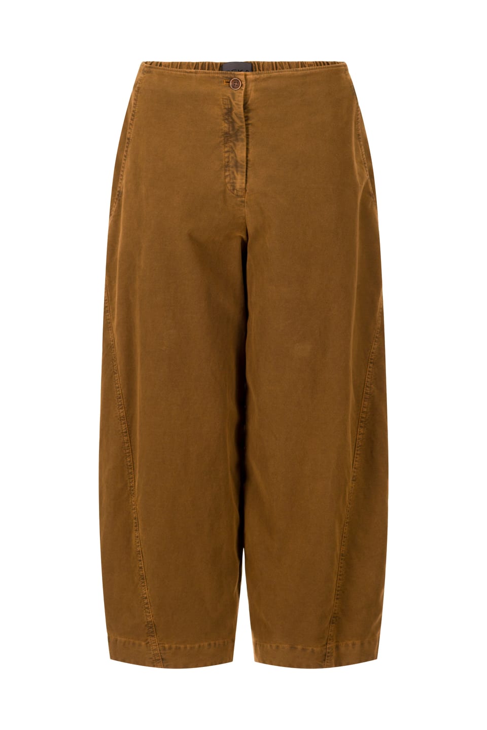 Trousers 421 - Cotton lyocell moleskin with stretch - 852SISAL - 10240710063