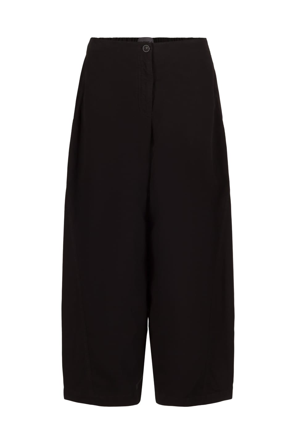 Trousers 421 - Cotton lyocell moleskin with stretch - 990BLACK - 10240710063