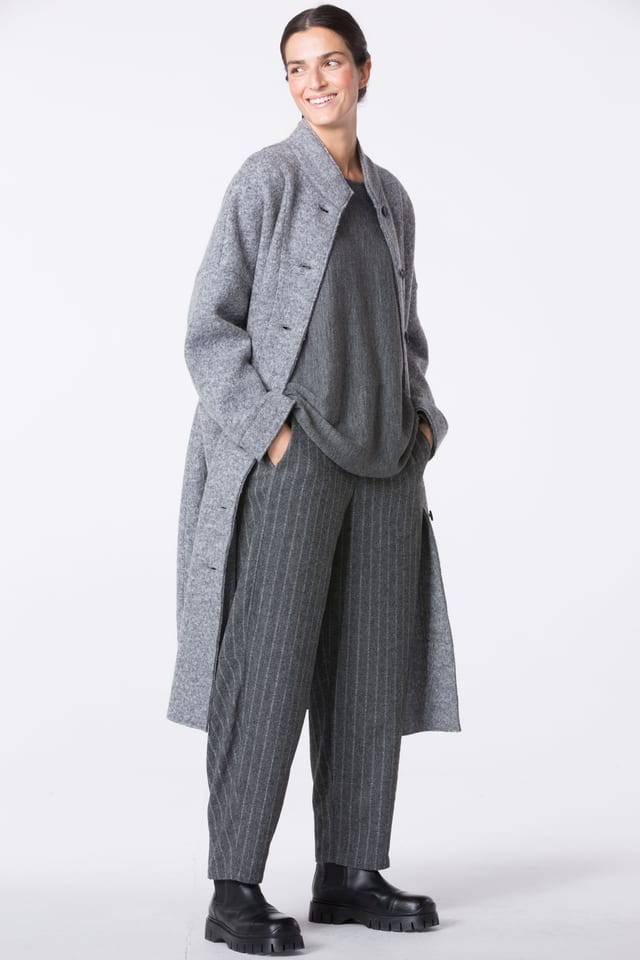 Coat 403 - Tweed boiled wool - 980MOUNTAIN - 10240710066