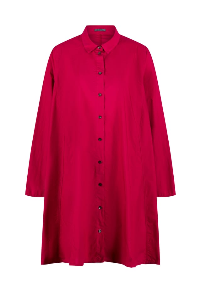 Bluse 417 - Baumwoll Popeline - 340GARNET - 10240710067