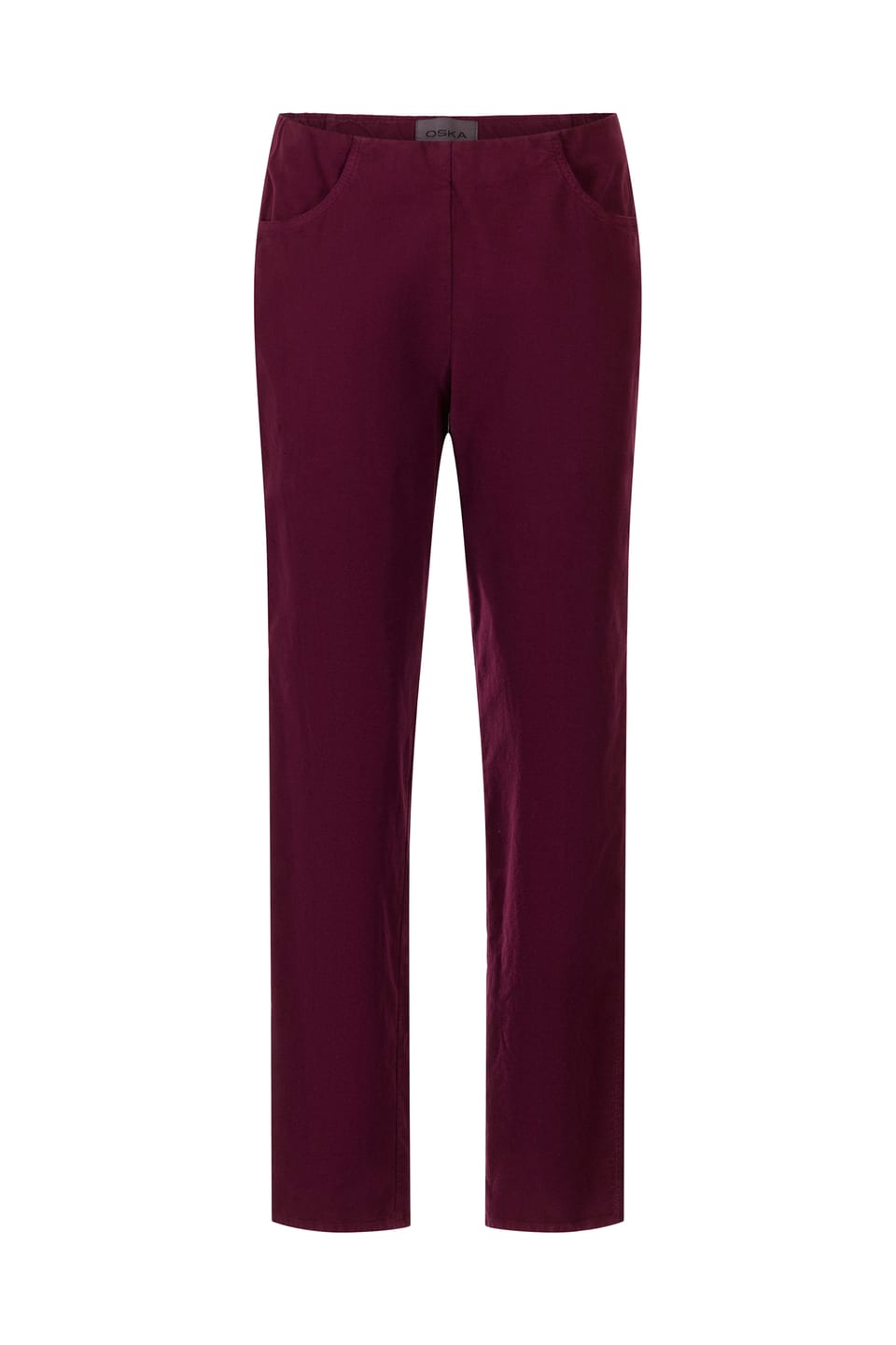 Hose 423 - Elastischer Baumwoll-Lyocell Moleskin - 372WINE - 10240710069