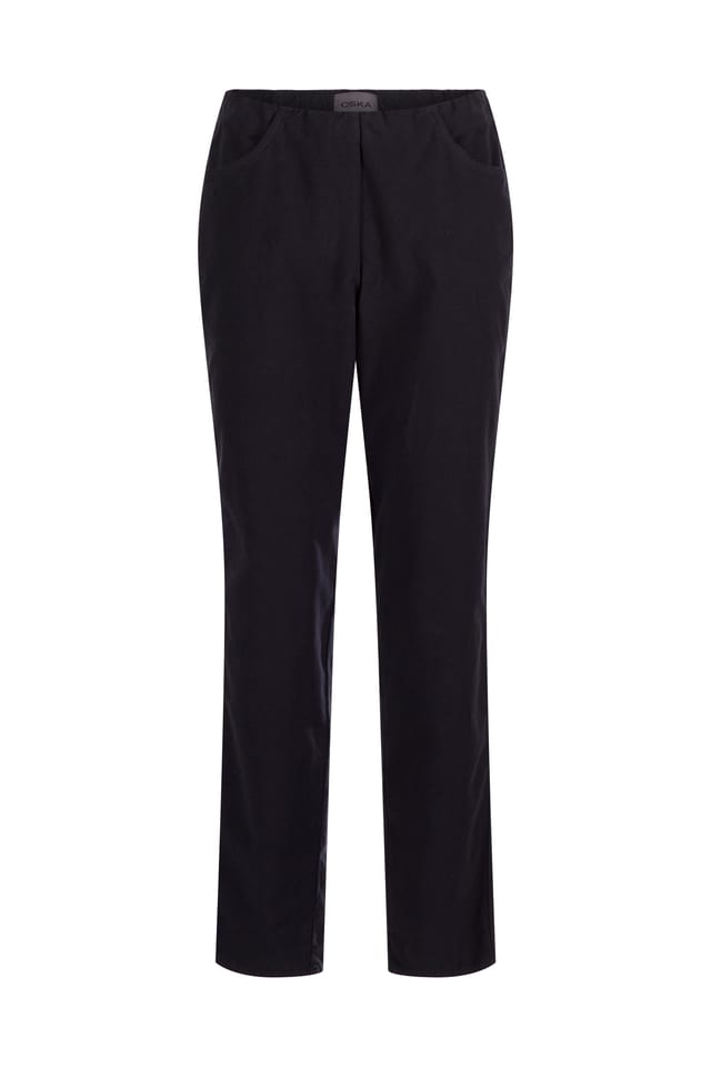 Pantalon 423 - Moleskine de coton lyocell stretch - 490NAVY - 10240710069