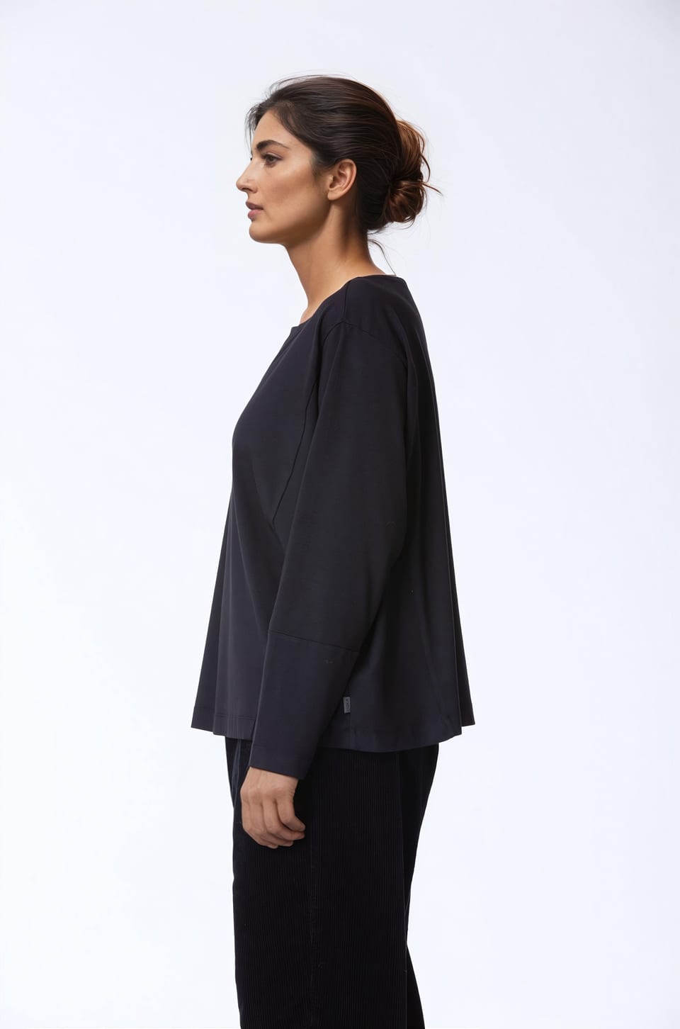 Skjorte 403 - Økologisk bomuld- og modalblanding - 990BLACK - 10240710070
