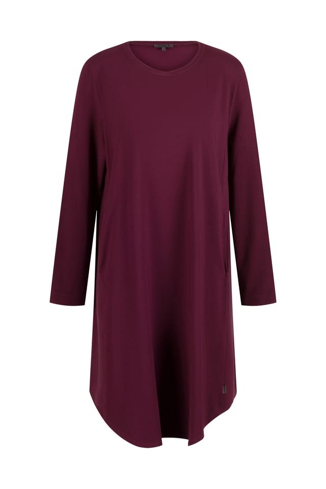 Shirt 405 - Organic cotton modal jersey - 370WINE - 10240710072
