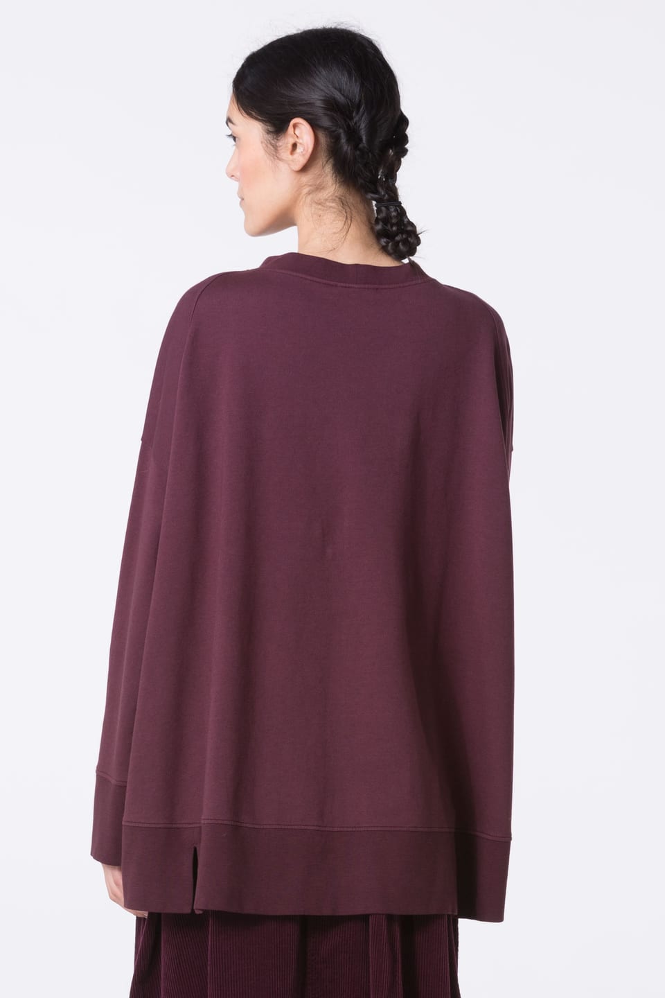 Pullover 438 - Organic cotton yak sweat - 370WINE - 10240710074