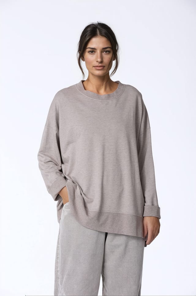 Pullover 438 - Organic cotton yak sweat - 940YURT - 10240710074