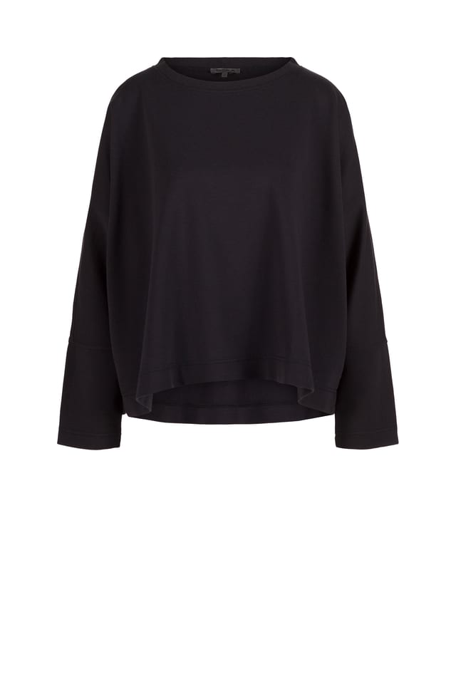 Pullover 439 - Organic cotton yak sweat - 990BLACK - 10240710075