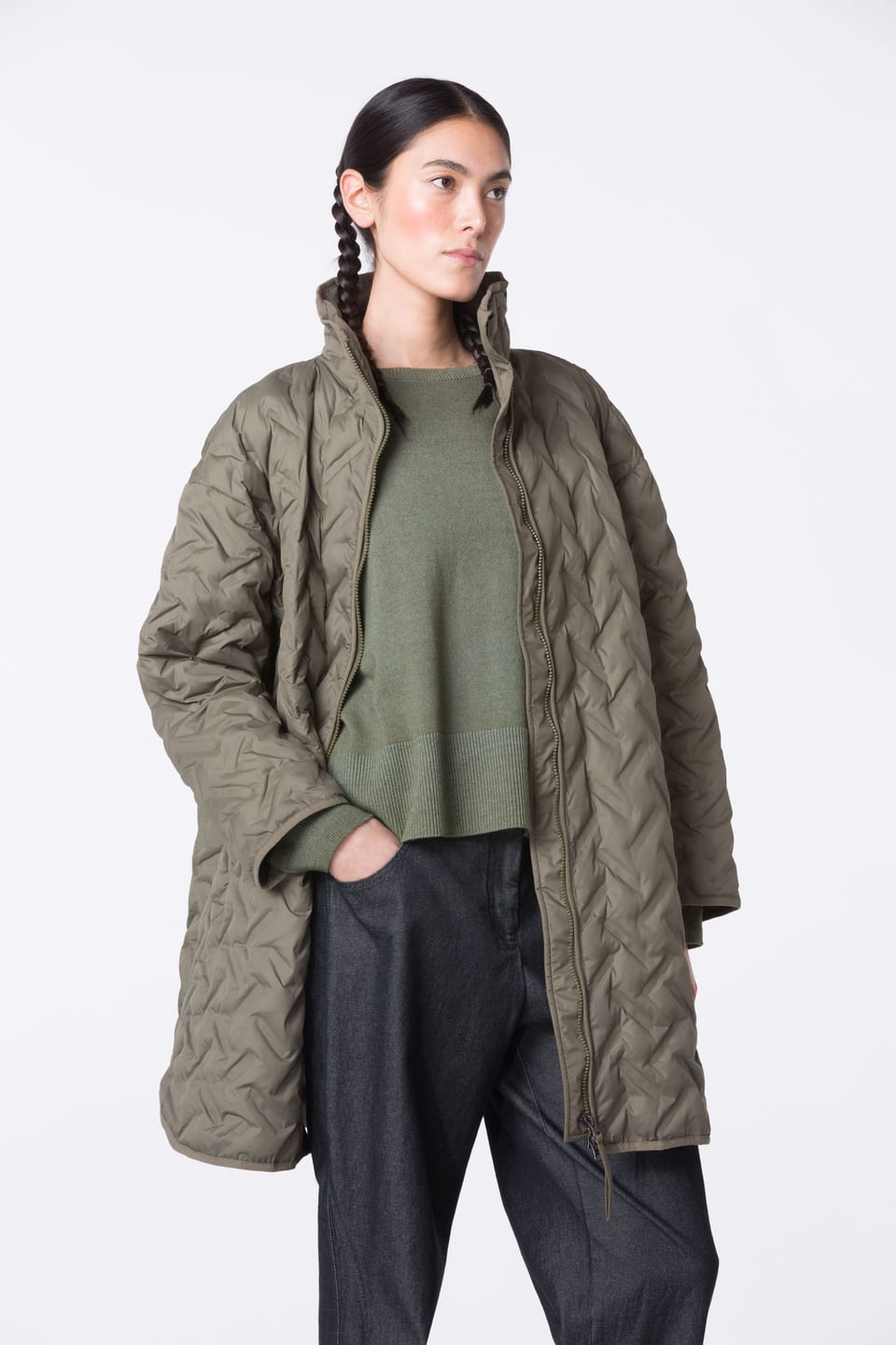 Outdoor jacket 401 - Padded shell - 770LICHEN - 10240710076