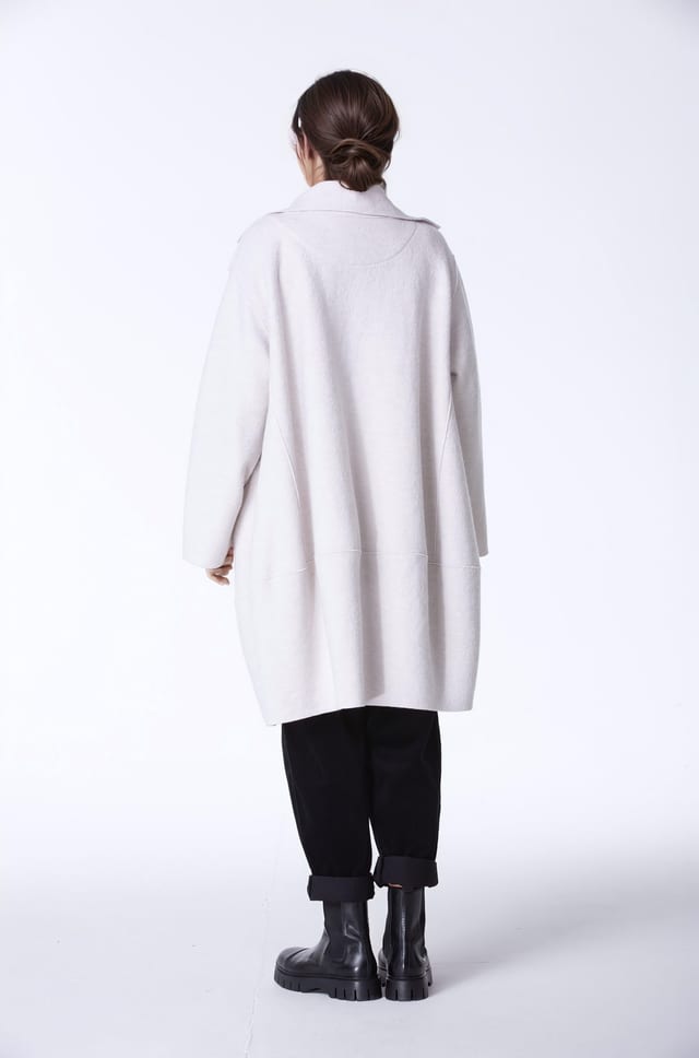Outdoor jacket 402 - Premium OSKA boiled wool - 120ECRU - 10240710078